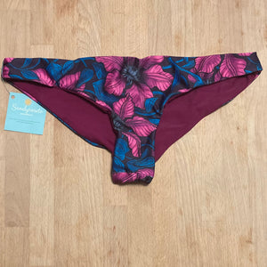 Low Rise Cheeky Bottoms - Pink Clematis - Size 10