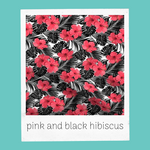 Load image into Gallery viewer, pink and black hibiscus
