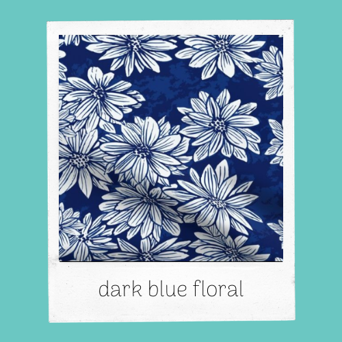 dark blue floral