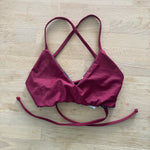 Load image into Gallery viewer, Rose Gold Holly - V Neck Cross Back Top - Size Small
