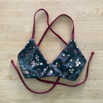 Load image into Gallery viewer, Rose Gold Holly - V Neck Cross Back Top - Size Small
