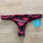 Load image into Gallery viewer, Low Rise Tanga Bottoms - Crimson Petals - Size 6
